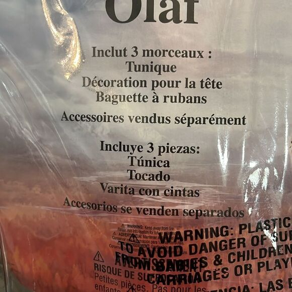 Disney Frozen II Olaf Toddler Costume - White and Black - Picture 3 of 5